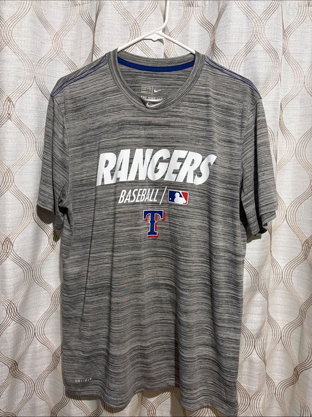 Nike Gray Texas Rangers Dri-FIT Short Sleeve Tee
